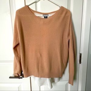 ✨ Club Monaco Chiffon Back Sweater